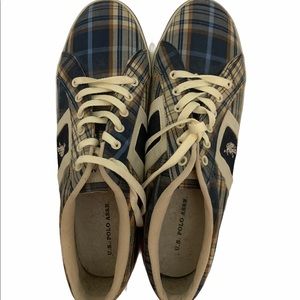 American Polo Assn plaid hipster sneaker shoes